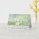 Daisy Meadow Friendship Kaart (Gele Bloem)