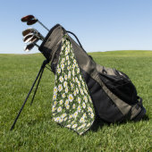Daisy Meadow Golf Handdoek (Groen)