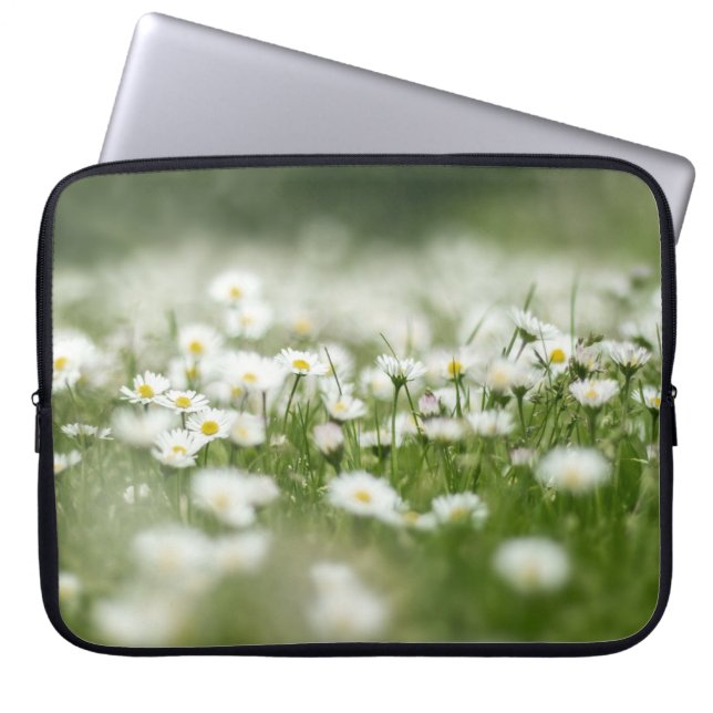 Daisy Meadow Laptop Sleeve (Voorkant)