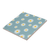 Daisy Meadows Blauwgroen Tegeltje (Zijkant)