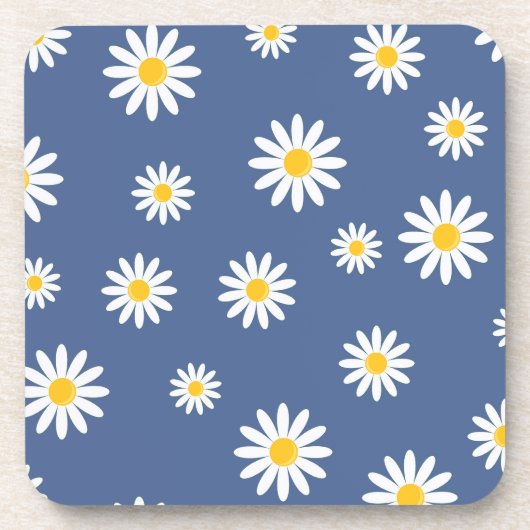 Daisy Meadows Blue Bier Onderzetter (Voorkant)