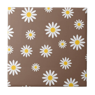 Daisy Meadows Earthy Brown Tegeltje
