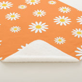 Daisy Meadows Sinaasappel Sherpa Deken (3/4)