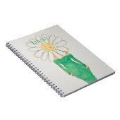 Daisy Meisje Groene Jurk Notitieboek (Rechterzijde)