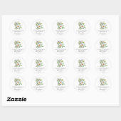 Daisy Memorial Funeral Seed Packet Ronde Sticker (Vel)