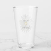 Daisy met Citaat Glas (Achterkant)