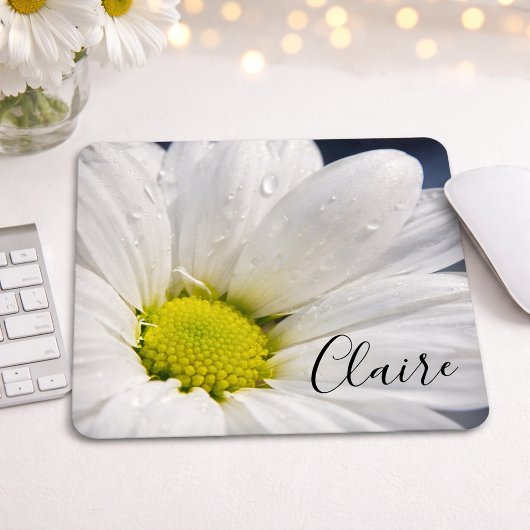 Daisy met Dew Drops Muismat