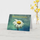 Daisy - met diep medeleven kaart (Gele Bloem)