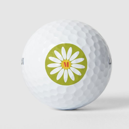 Daisy met Initiaal Golfballen (Voorkant)