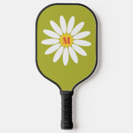 Daisy met Initiaal lime groen Pickleball Paddle