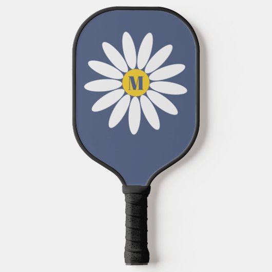 Daisy met Initiaal Pickleball Paddle (Voorkant)