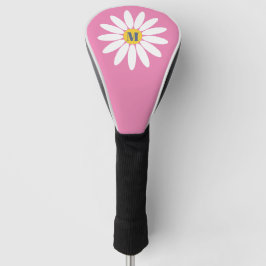 Daisy met monogram golfheadcover