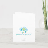 Daisy met Regen laat vallen Al Gelegenheid Bedankkaart (Achterkant)