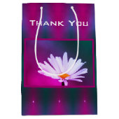 Daisy met Turquoise Dank je Medium Cadeauzakje (Voorkant)