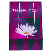 Daisy met Turquoise Dank je Medium Cadeauzakje (Achterkant)