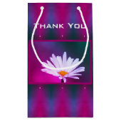 Daisy met Turquoise Klein Cadeauzakje (Achterkant)