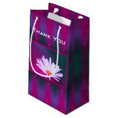 Daisy met Turquoise Klein Cadeauzakje (Achterkant Gekanteld)