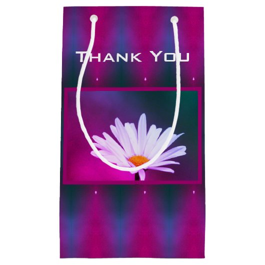 Daisy met Turquoise Klein Cadeauzakje (Voorkant)