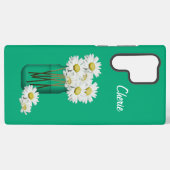 Daisy Metselwerkpot Samsung Galaxy Hoesje (Achterkant horizontaal)