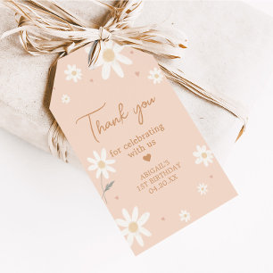 Daisy Miss Onederful Foto Verjaardagsgunst Tags Cadeaulabel