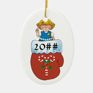 Daisy Mitten Blonde Keramisch Ornament