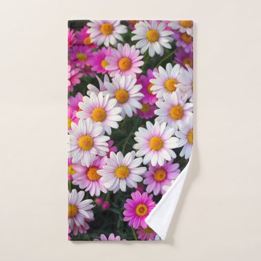 Daisy Mixture Flower Bad Handdoek (Handdoek)