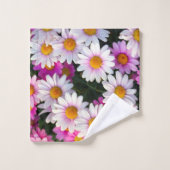 Daisy Mixture Flower Bad Handdoek (Wasdoekje)