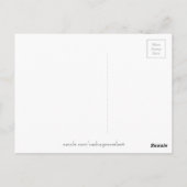 Daisy modern art flower op geel briefkaart (Achterkant)