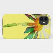 Daisy modern art flower op geel Case-Mate iPhone case (Achterkant (horizontaal))