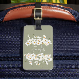 Daisy Modern Boho Bagagelabel