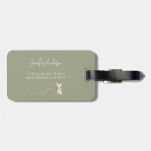 Daisy Modern Boho Bagagelabel (Achterkant horizontaal)