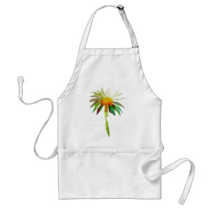 Daisy moderne waterverf kunstbloem standaard schort