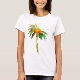 Daisy moderne waterverf kunstbloem t-shirt