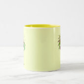 Daisy moderne waterverf kunstbloem tweekleurige koffiemok (Center)