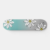 Daisy Modren Blauwgroen Gray Ombre Doodle Persoonlijk Skateboard