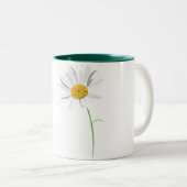 Daisy-mok met twee toonkleuren tweekleurige koffiemok (Voorkant rechts)