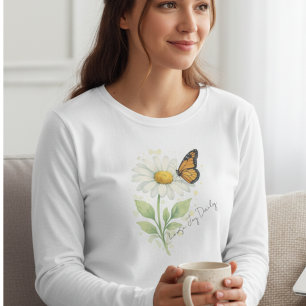 Daisy Monarch Vlinder Natuurliefhebber Cadeau T-shirt