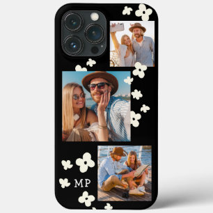 Daisy Monogram 3 Foto Collage Trendy Modern Meisje Case-Mate iPhone Case
