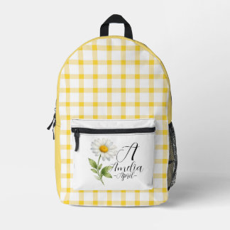 Daisy Monogram April Geboortebloem Rugzak