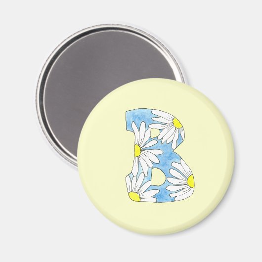 Daisy Monogram B Magnet (Voorkant / Achterkant)