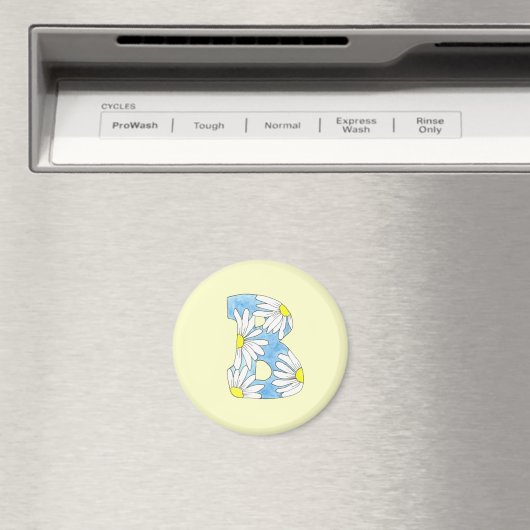 Daisy Monogram B Magnet (Insitu (Vaatwasser))