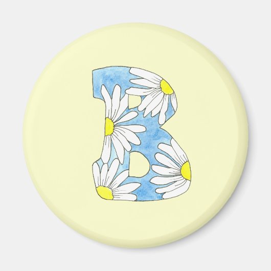 Daisy Monogram B Magnet (Voorkant)