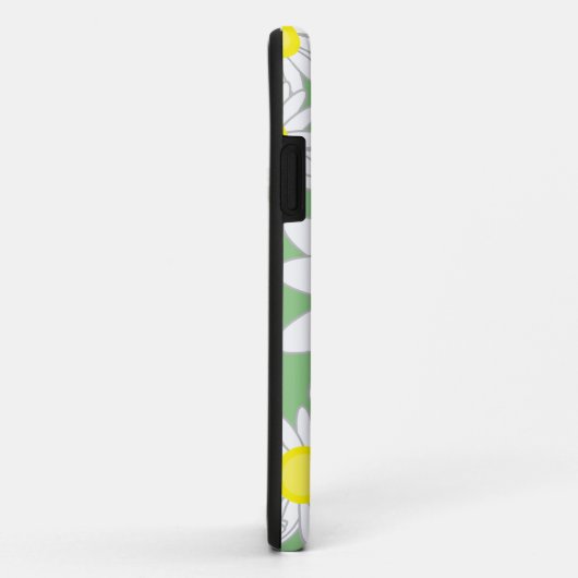 Daisy Monogram groen wit en geel Case-Mate iPhone Case (Achterkant/rechts)