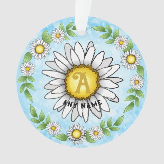 Daisy Monogram Ornament (voorkant)