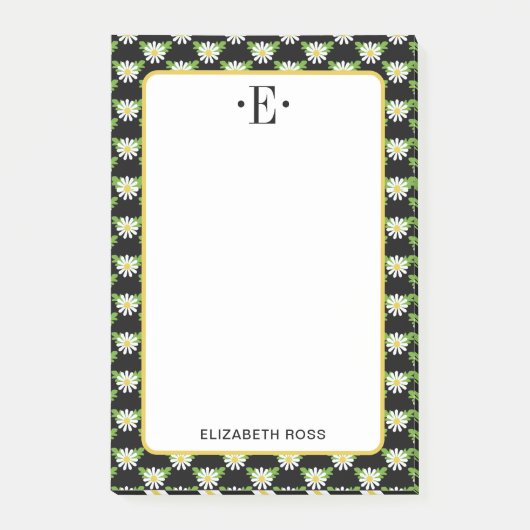 Daisy Monogram Post-it® Notes (Voorkant)