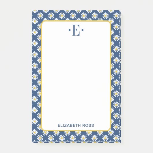 Daisy Monogram Post-it® Notes (Voorkant)