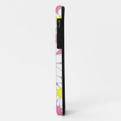 Daisy Monogram Roze Wit en geel Case-Mate iPhone Case (Achterkant/links)