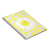 Daisy Monogram Witte en Gele Canvas tas Notitieboek (Rechterzijde)