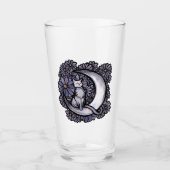 Daisy Moon Kat Kunst Bloemen Maankind Katten Glas (Voorkant)