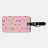 Daisy Motif Bagagelabel (Voorkant horizontaal)